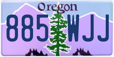 OR license plate 885WJJ