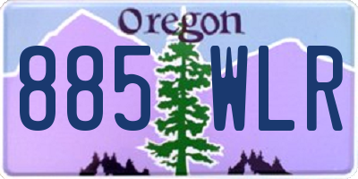 OR license plate 885WLR