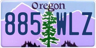 OR license plate 885WLZ