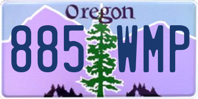 OR license plate 885WMP