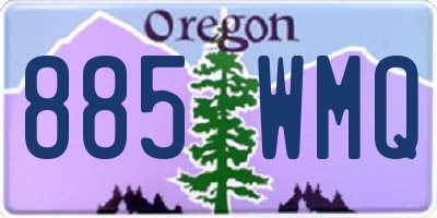 OR license plate 885WMQ