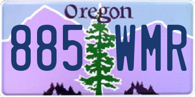 OR license plate 885WMR