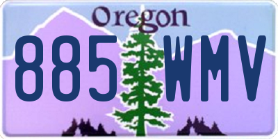 OR license plate 885WMV