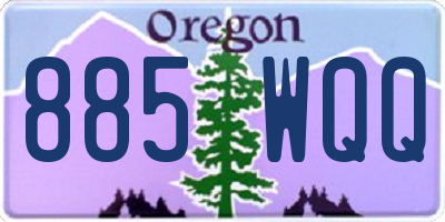 OR license plate 885WQQ