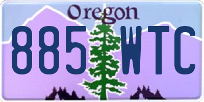 OR license plate 885WTC