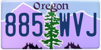 OR license plate 885WVJ