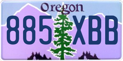 OR license plate 885XBB