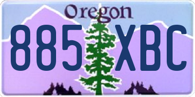 OR license plate 885XBC