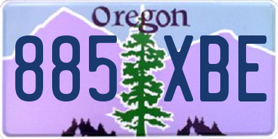 OR license plate 885XBE