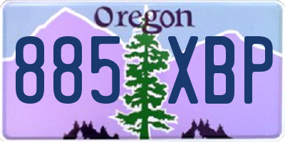 OR license plate 885XBP