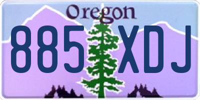 OR license plate 885XDJ