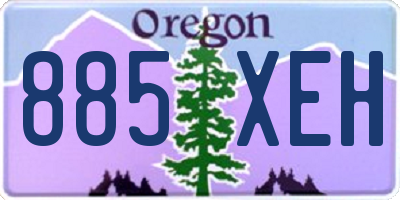 OR license plate 885XEH