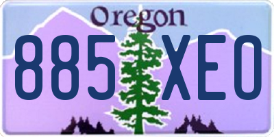 OR license plate 885XEO