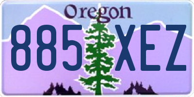 OR license plate 885XEZ