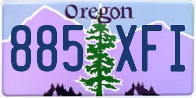 OR license plate 885XFI