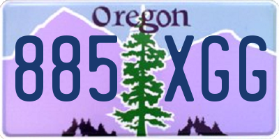 OR license plate 885XGG