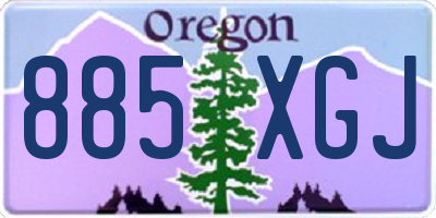 OR license plate 885XGJ
