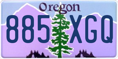 OR license plate 885XGQ