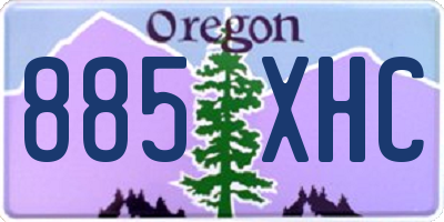 OR license plate 885XHC