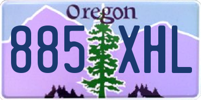 OR license plate 885XHL