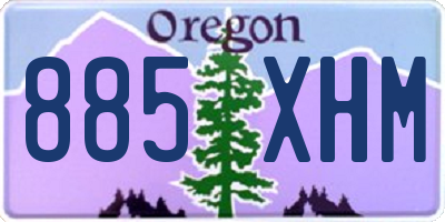 OR license plate 885XHM