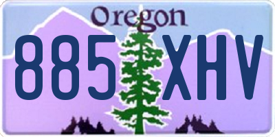 OR license plate 885XHV
