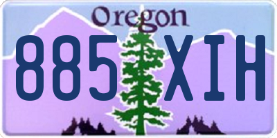 OR license plate 885XIH