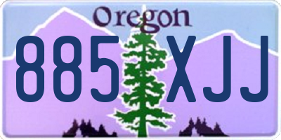 OR license plate 885XJJ