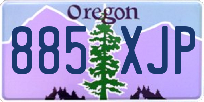 OR license plate 885XJP