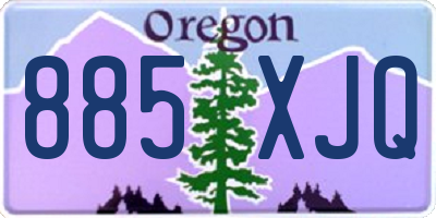 OR license plate 885XJQ