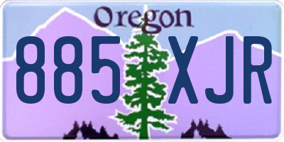 OR license plate 885XJR