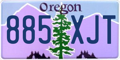OR license plate 885XJT