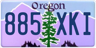 OR license plate 885XKI