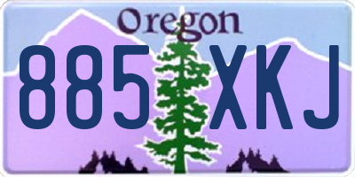 OR license plate 885XKJ