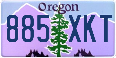 OR license plate 885XKT
