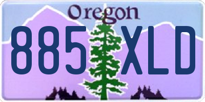 OR license plate 885XLD