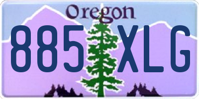 OR license plate 885XLG