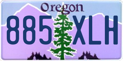 OR license plate 885XLH