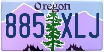 OR license plate 885XLJ