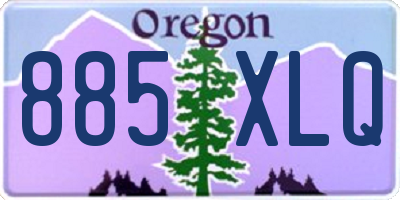 OR license plate 885XLQ