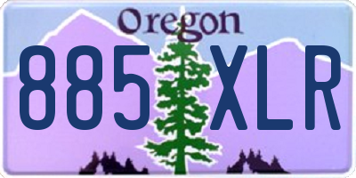 OR license plate 885XLR