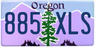 OR license plate 885XLS