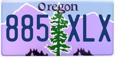 OR license plate 885XLX