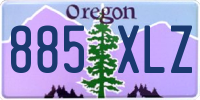 OR license plate 885XLZ