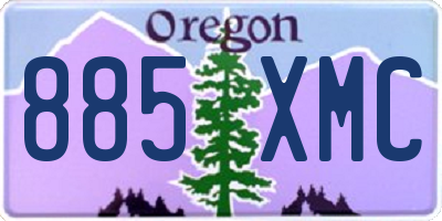 OR license plate 885XMC