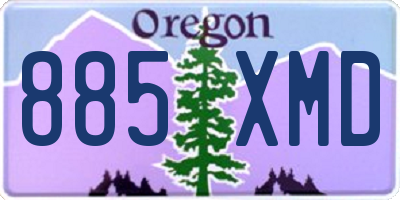 OR license plate 885XMD