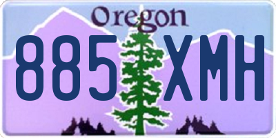 OR license plate 885XMH