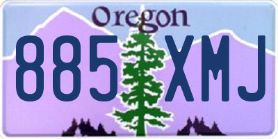 OR license plate 885XMJ