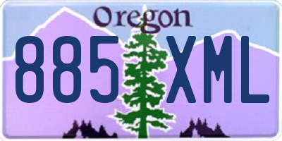 OR license plate 885XML