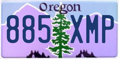 OR license plate 885XMP